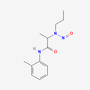 Chemical structure of N-nitroso-prilocaine