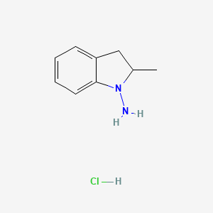 Chemical structure of 1-Amino-2-methylindoline hydrochloride