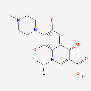 Chemical structure of Ofloxacin, D-