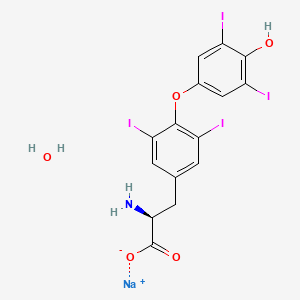Chemical structure of Levothyroxine sodium monohydrate
