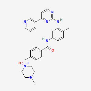Chemical structure of Imatinib (Piperazine)-N1-Oxide