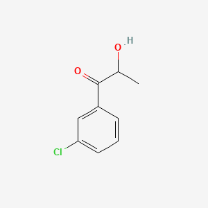 Chemical structure of 1-(3-Chlorophenyl)-2-hydroxypropan-1-one