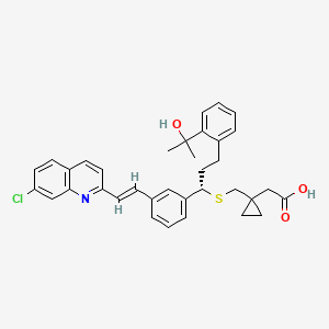 Chemical structure of Montelukast, (S)-