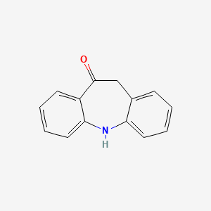 Chemical structure of DE(5-carboxamide)oxcarbazepine