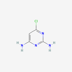 Chemical structure of 2,4-Diamino-6-chloropyrimidine