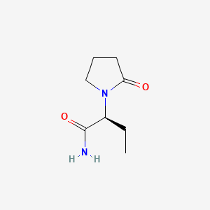 Chemical structure of Levetiracetam
