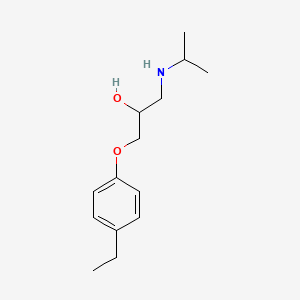 Chemical structure of 1-(4-Ethyl-phenoxy)-3-isopropylamino-propan-2-ol