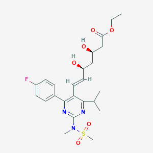 Chemical structure of Rosuvastatin ethyl ester