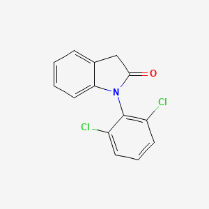 Chemical structure of 1-(2,6-Dichlorophenyl)indolin-2-one