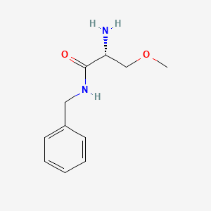 Chemical structure of (R)-2-Amino-N-benzyl-3-methoxypropionamide