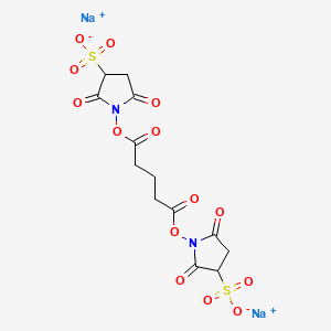 Chemical structure of 2-((2,3,4-Trichloro-6-nitrobenzyl)amino)acetic Acid Ethyl Ester