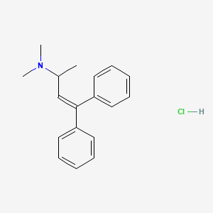 Chemical structure of N,N-Dimethyl-4,4-diphenyl-3-buten-2-amine hydrochloride