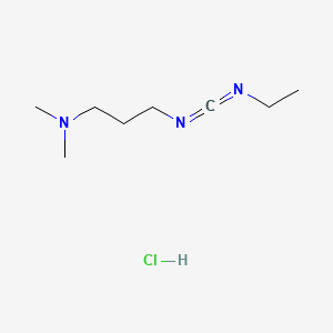 Chemical structure of 1,3-Propanediamine, N'-(ethylcarbonimidoyl)-N,N-dimethyl-, monohydrochloride