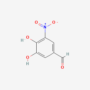 Chemical structure of 3,4-Dihydroxy-5-nitrobenzaldehyde
