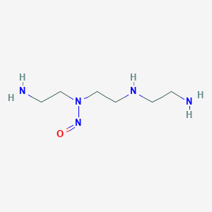 Chemical structure of N-(2-Aminoethyl)-N-(2-((2-aminoethyl)amino)ethyl)nitrous amide