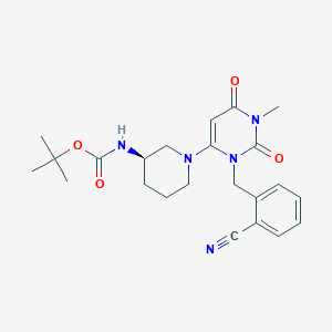 Chemical structure of N-Boc Alogliptin