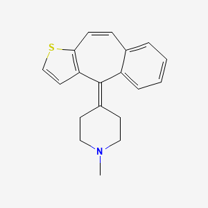 Chemical structure of 10-Deoxo-9,10-dehydro Ketotifen