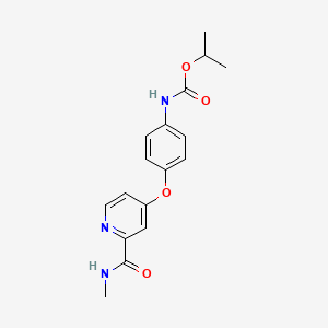 Chemical structure of Isopropyl 4-[[2-(N-Methylcarbamoyl)-4-pyridyl]oxy]phenylcarbamate