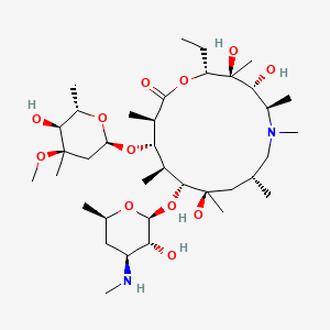 Chemical structure of N'-(Desmethyl)azithromycin