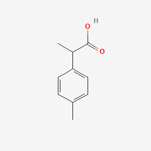 Chemical structure of 2-(4-Tolyl)propanoic acid
