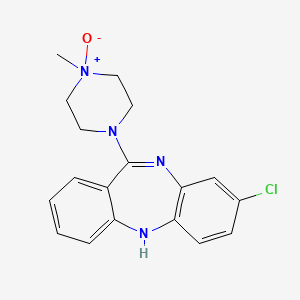 Chemical structure of clozapine N-oxide