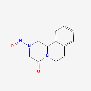 Chemical structure of N-Nitroso DL-Praziquanamine