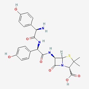 Chemical structure of (4-Hydroxyphenyl)glycylamoxicillin, D-