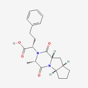 Chemical structure of Ramipril diketopiperazine acid