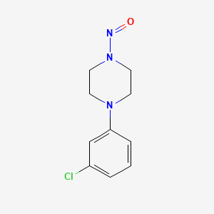 Chemical structure of 1-(3-Chlorophenyl)-4-nitrosopiperazine