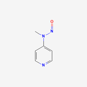 Chemical structure of 4-Nitrosomethylaminopyridine
