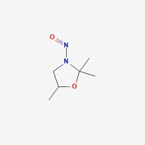 Chemical structure of 2,2,5-Trimethyl-3-nitroso-1,3-oxazolidine