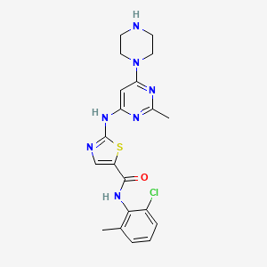 Chemical structure of N-Deshydroxyethyl Dasatinib