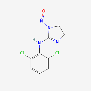 Chemical structure of N-Nitroso Clonidine