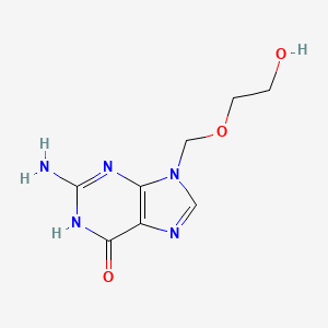 Chemical structure of Acyclovir