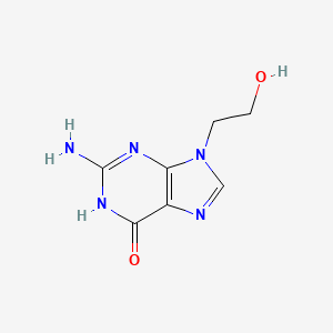 Chemical structure of 9-(2'-Hydroxyethyl)guanine