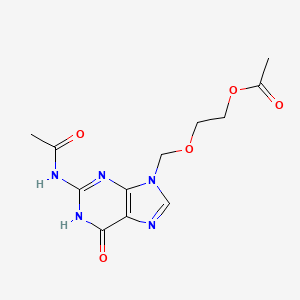 Chemical structure of Diacetylacyclovir