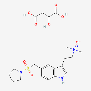 Chemical structure of Almotriptan Malate N-Oxide