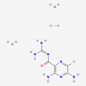 Chemical structure of Amiloride Hydrochloride