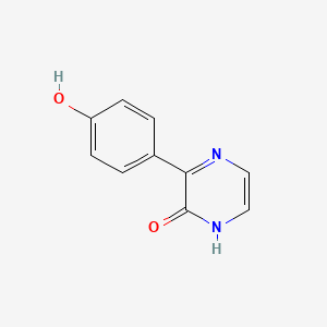 Chemical structure of 3-(4-Hydroxyphenyl)-2(1H)-pyrazinone