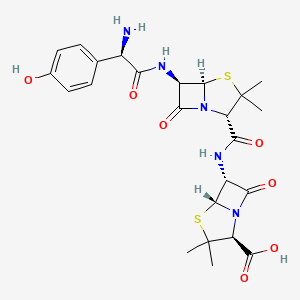 Chemical structure of N-(Penicillan-6-yl) amoxicillinamide