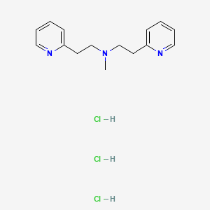 Chemical structure of N-Methyl-2-(pyridin-2-yl)-N-[2-(pyridin-2-yl)ethyl]ethanamine Trihydrochloride