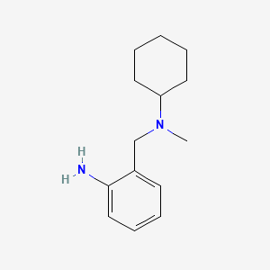 Chemical structure of 2-amino-N-cyclohexyl-N-methylbenzylamine