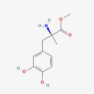 Chemical structure of Alpha-methyl-melevodopa