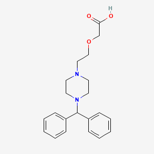Chemical structure of Deschlorocetirizine