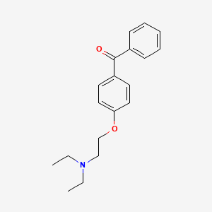Chemical structure of [4-[2-(Diethylamino)ethoxy]phenyl]phenylmethanone