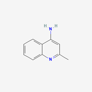 Chemical structure of 4-Amino-2-methylquinoline