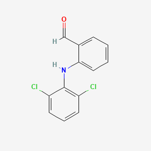 Chemical structure of 2-((2,6-Dichlorophenyl)amino)benzaldehyde