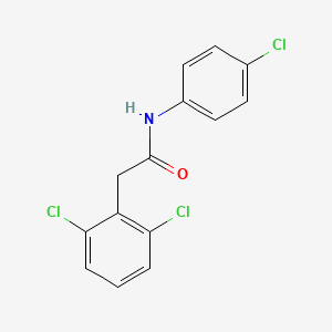 Chemical structure of N-(4-Chlorophenyl)-2-(2,6-dichlorophenyl)acetamide