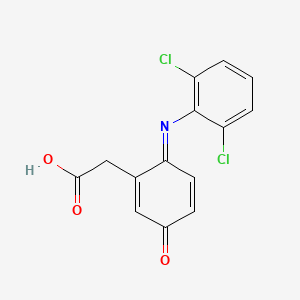 Chemical structure of 5-Hydroxydiclofenac quinone imine