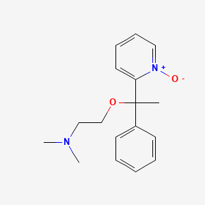 Chemical structure of 2-(1-(2-(Dimethylamino)ethoxy)-1-phenylethyl)pyridine 1-oxide